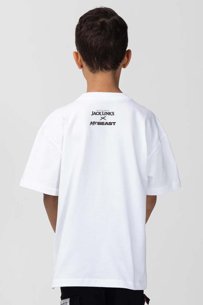 MrBeast x Jack Links Feed the Beasts Tonal Tee - White