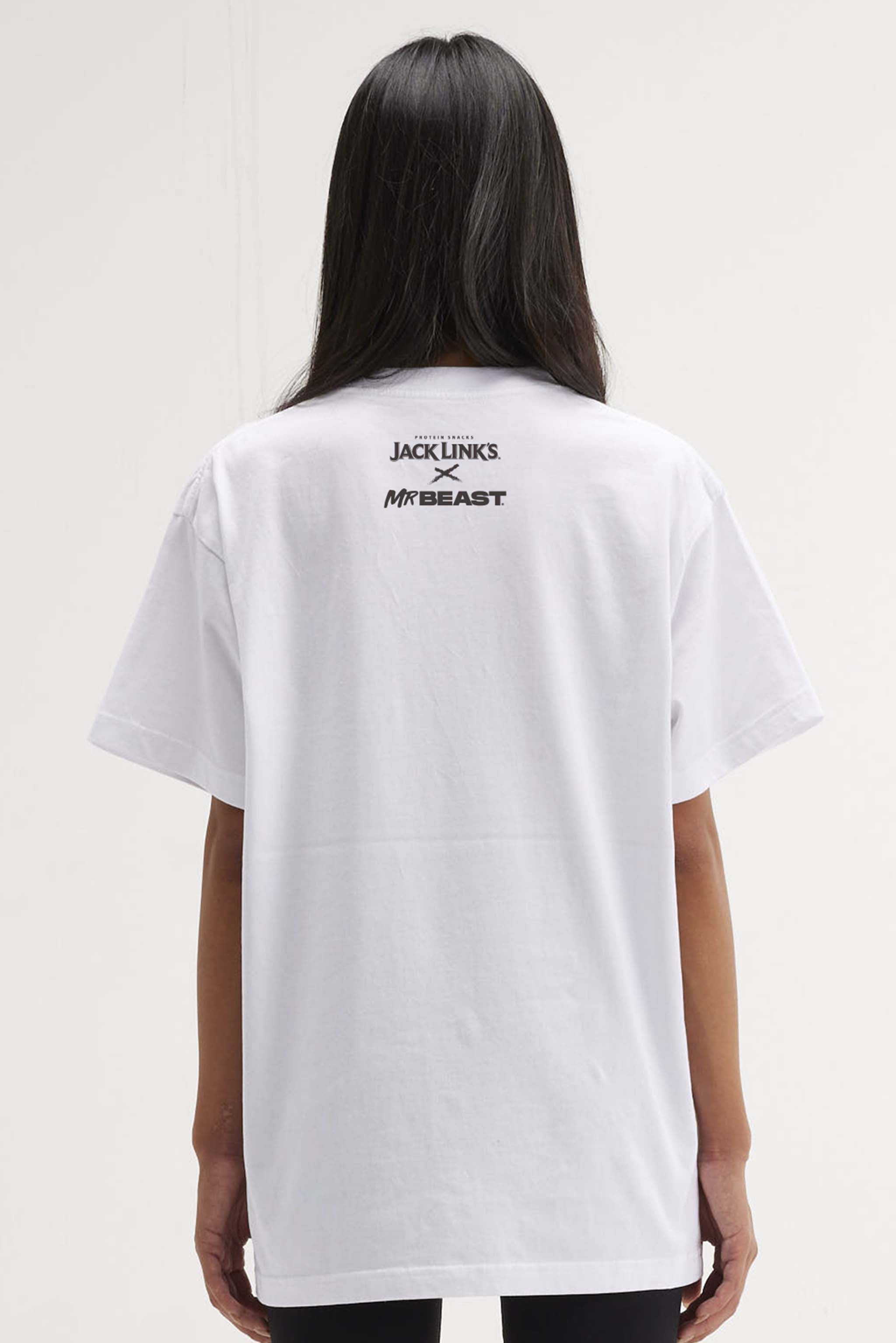 MrBeast x Jack Links Feed the Beasts Tonal Tee - White