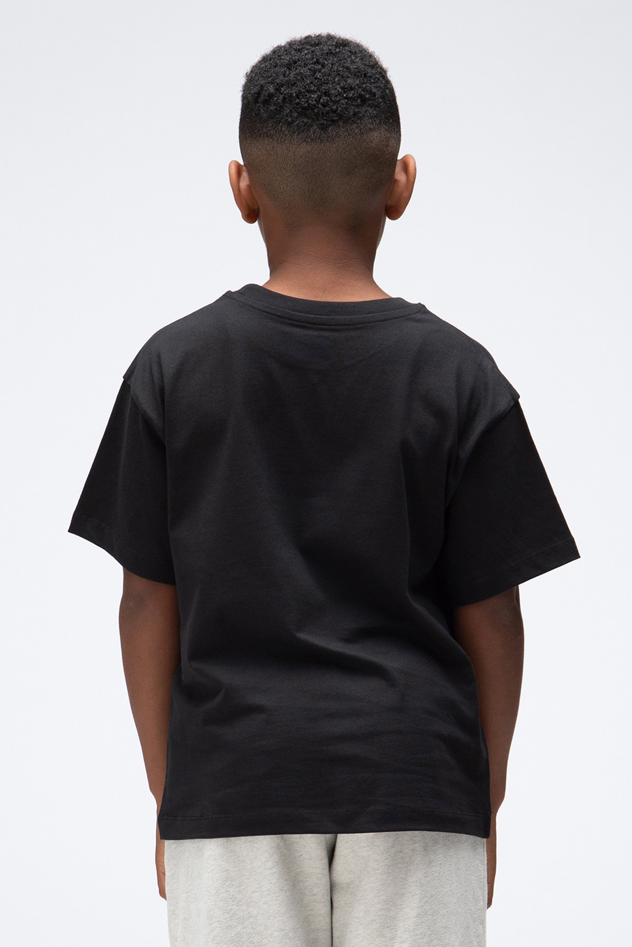 KIDS PANTHER S/SLEEVE TEE - BLACK