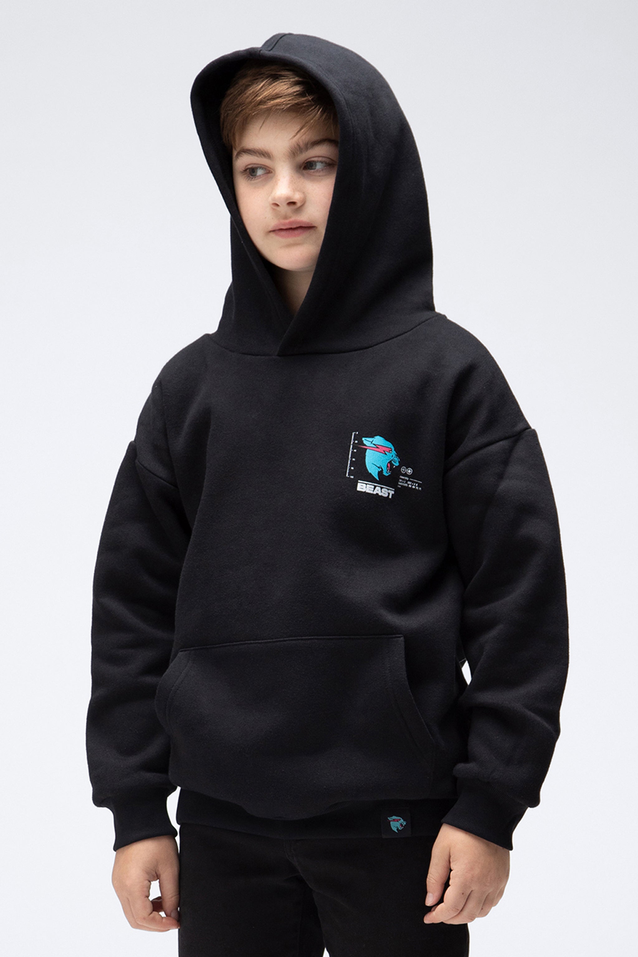 KIDS PARTICLE HOODIE - BLACK