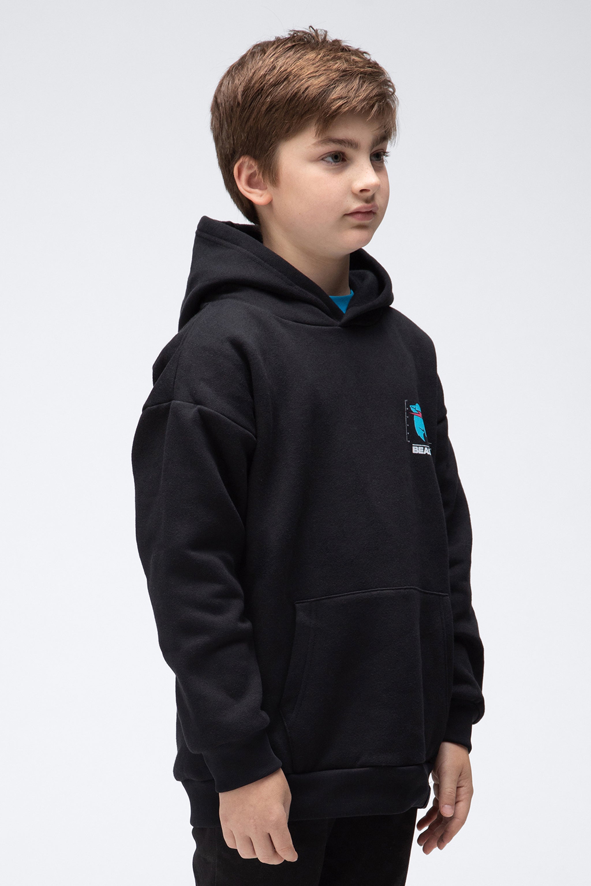 KIDS PARTICLE HOODIE - BLACK