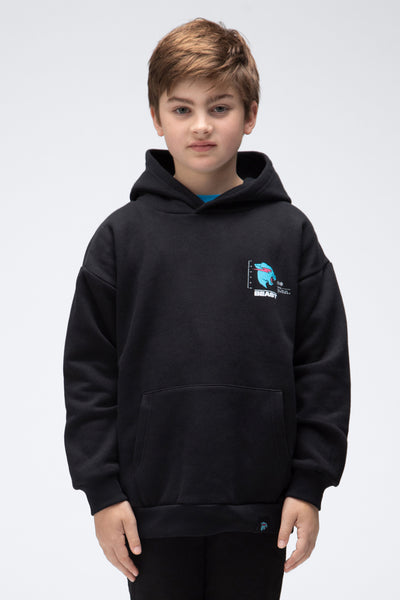 KIDS PARTICLE HOODIE - BLACK
