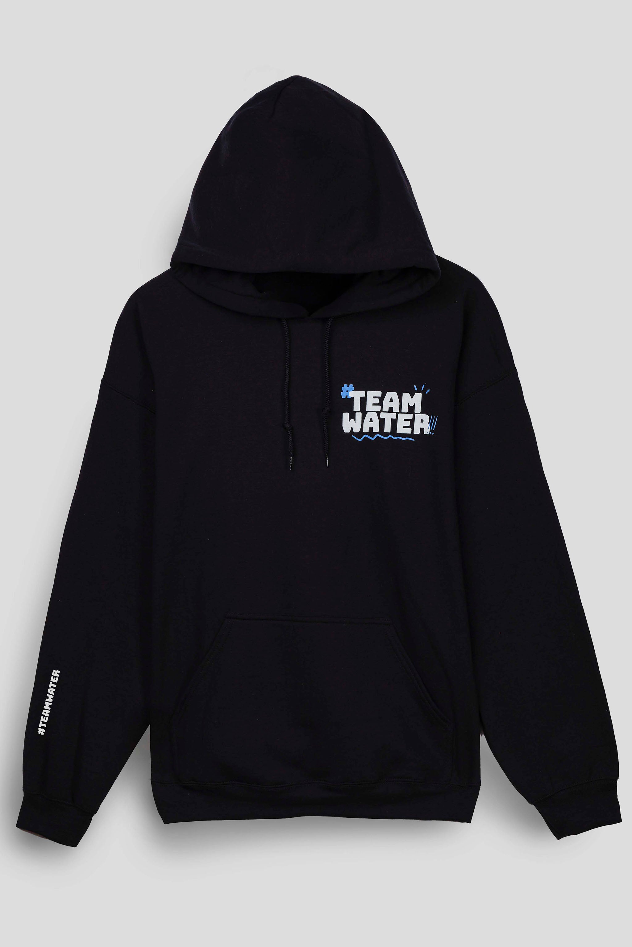 TEAMWATER HASHTAG HOODIE - BLACK