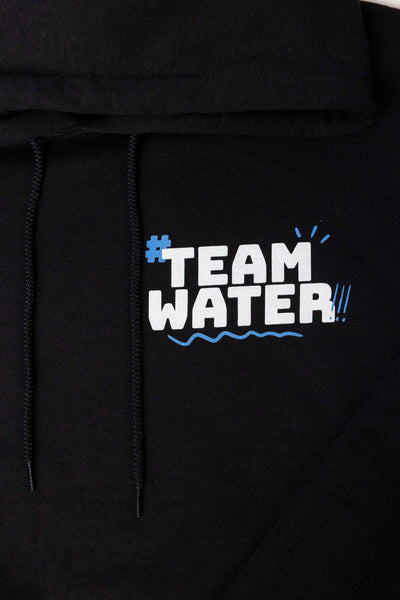 TEAMWATER HASHTAG HOODIE - BLACK