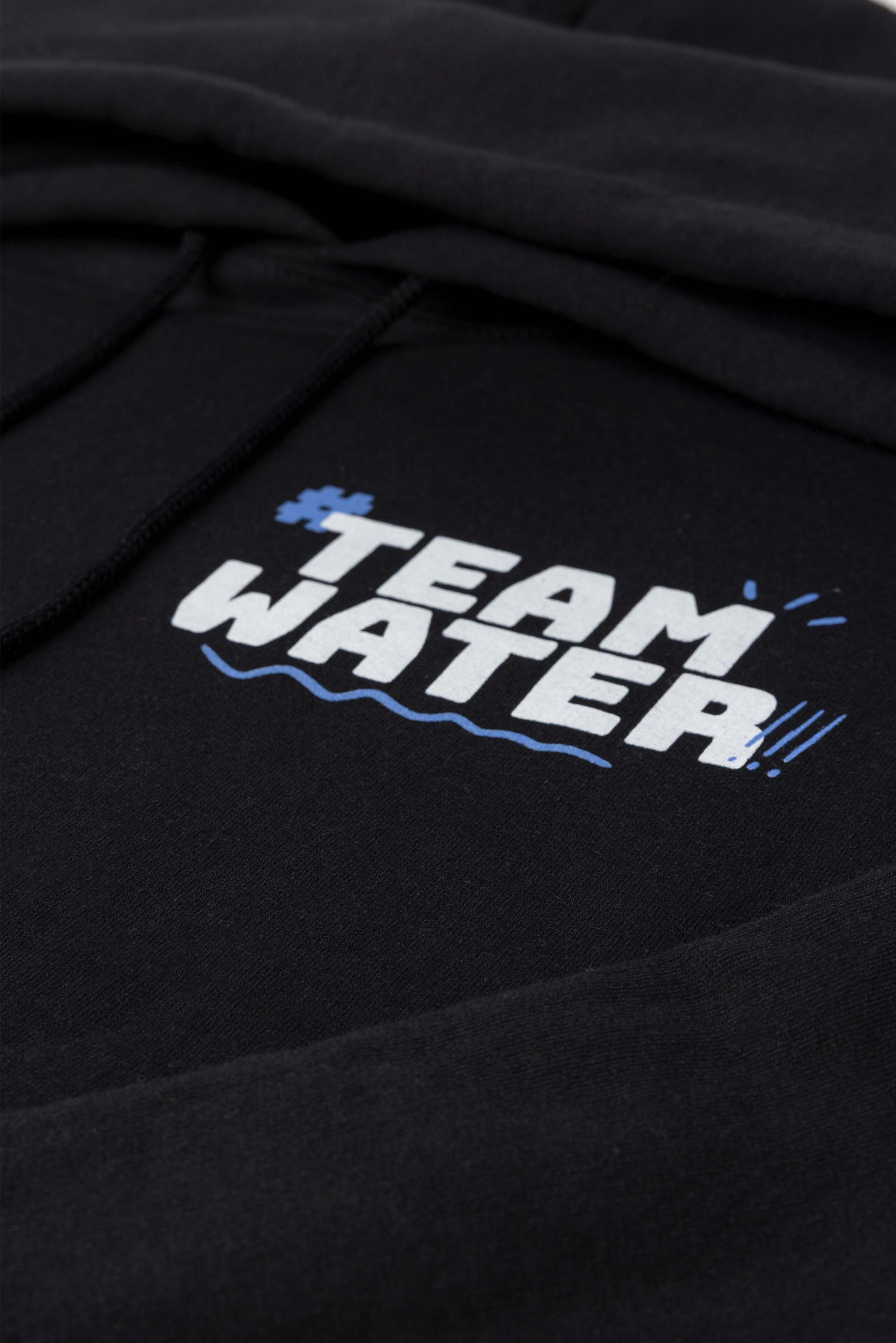 TEAMWATER HASHTAG HOODIE - BLACK
