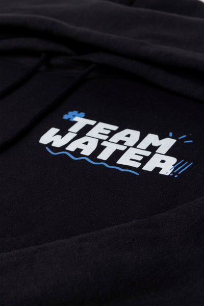 TEAMWATER HASHTAG HOODIE - BLACK