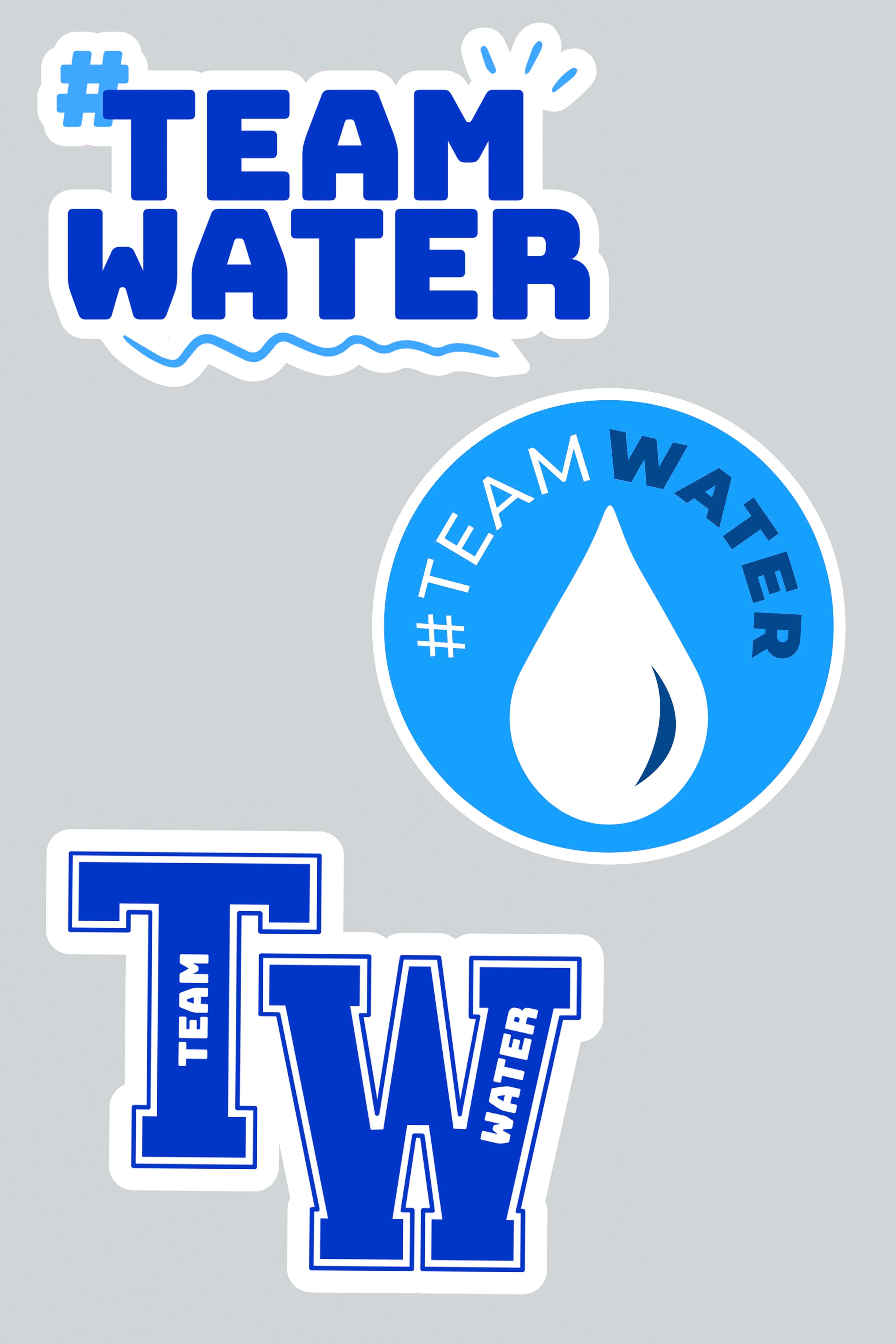 TEAMWATER STICKER PACK - BLUE